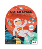 Libro de Colorear con Stickers - Outer Space