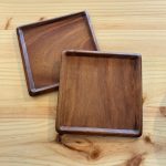 Plato Cuadrado de Madera
