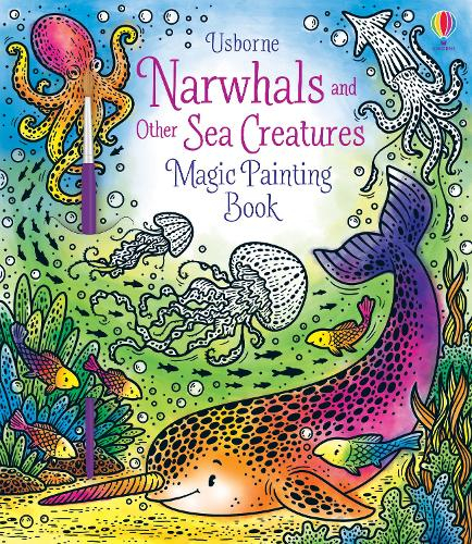 566-7cbb2fb8-39bf-45ed-9e27-8c8eac8271c8.jpg Narwhals and Other Sea Creatures Magic Painting Book - Imagen 1