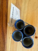 Kit 4 Vasitos tequileros de cerámica artesanal - Imagen 2