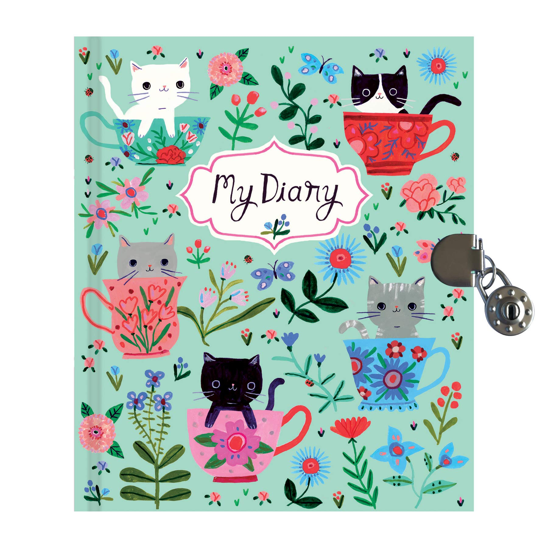566-a2bf1751-7095-43ea-8c98-55ef5fbb59df.jpg Teacup Kittens Locked Diary - Imagen 1