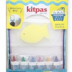 Kitpas Rice bran Wax Bath Crayons 6 Colors Set [w/ Yellow sponge]