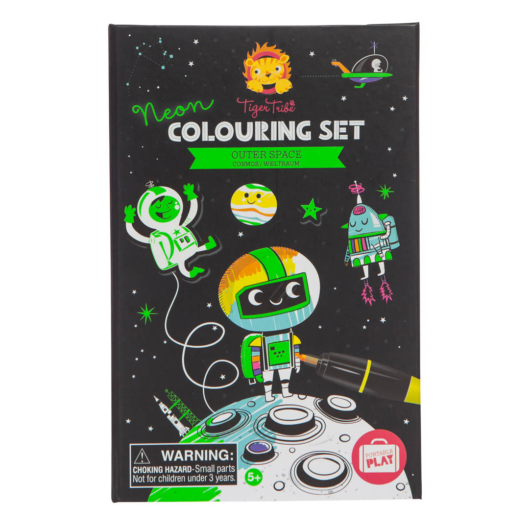 566-01955012-d7d6-72c7-b025-531d0787cdcb.jpg Neon Colouring Set - Outer Space - Imagen 1