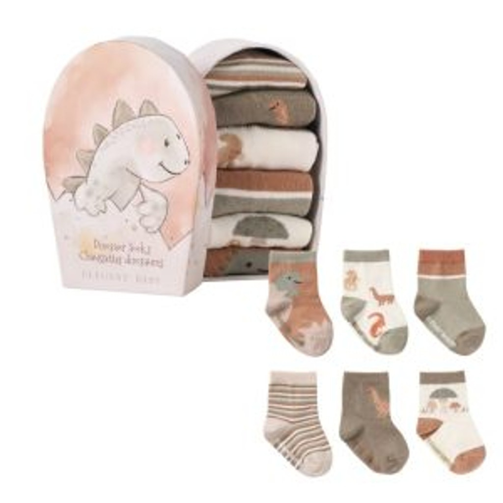 566-019a60b5-138b-701a-84af-e75b7a83bdc4.jpg Dinosaur non slip Baby Socks-6pk - Imagen 1