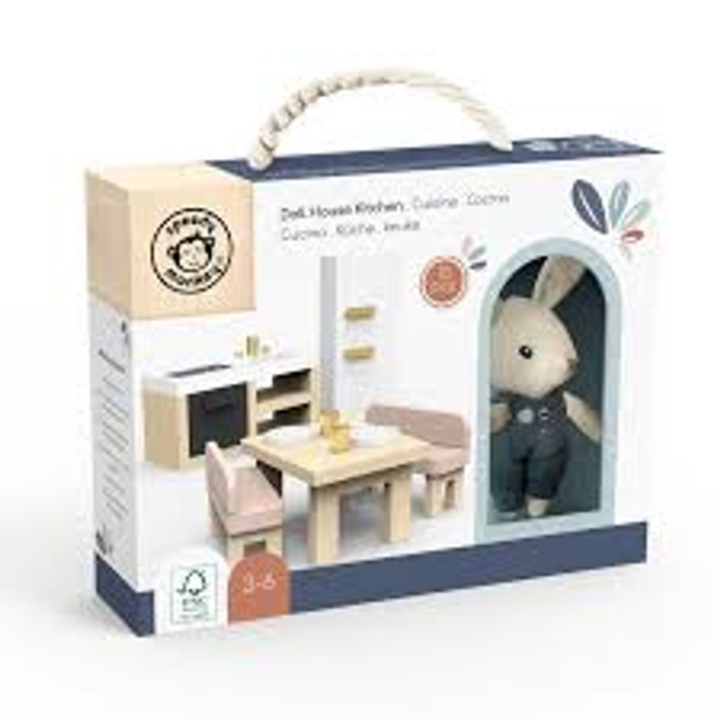 566-019eb3a6-ec27-719a-997d-df1993e49c40.jpg Doll House House Kitchen + 1 Character - Imagen 1
