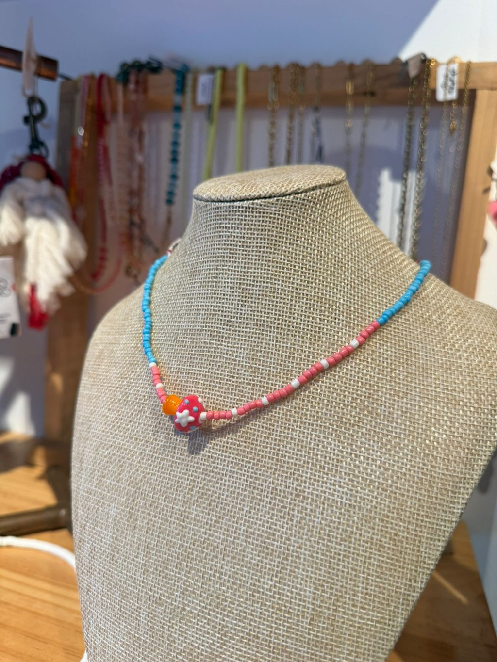 566-019f39b5-550e-763a-92b1-77b85f0fdff9.jpg Collar Beads honquito rosado - Imagen 1